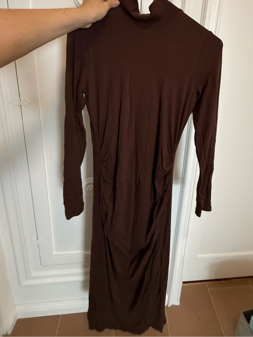 Marine Layer Knit Brown Maxi Midi Dress - Picture 2 of 4